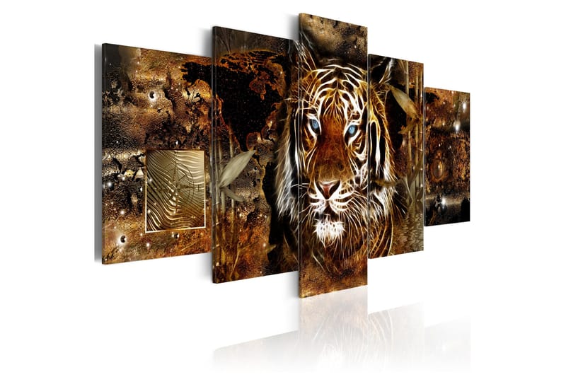 Tavla Golden Jungle 100x50, Artgeist sp. z o. o.