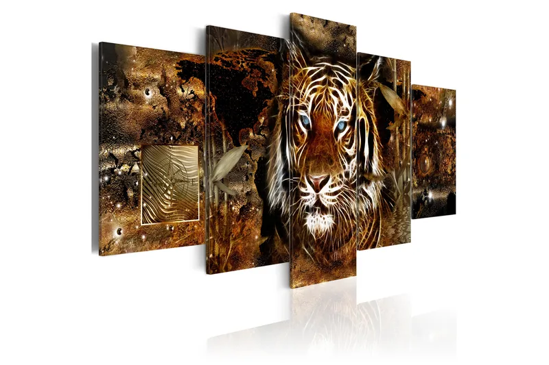 Tavla Golden Jungle 200x100 - Artgeist sp. z o. o. - Inredning - Tavlor & konst - Canvastavlor