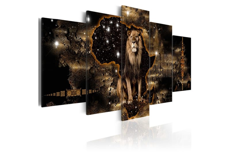Tavla Golden Lion 200x100, Artgeist sp. z o. o.