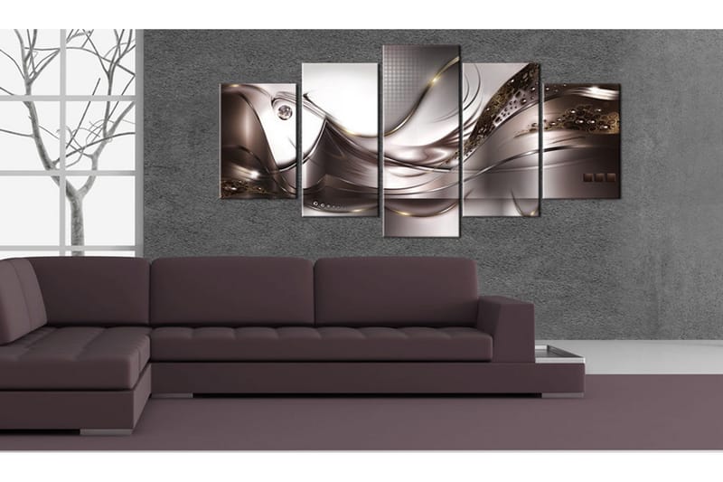 Tavla Golden Storm 100x50 - Artgeist sp. z o. o. - Inredning - Tavlor & konst - Canvastavlor