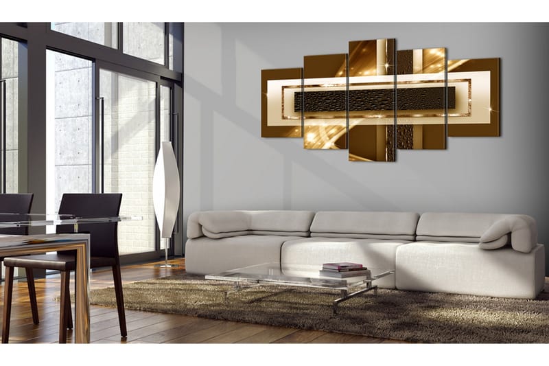 Tavla Golden Streak 100x50 - Artgeist sp. z o. o. - Inredning - Tavlor & konst - Canvastavlor