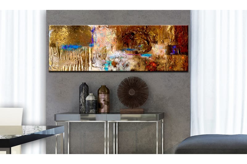 Tavla Golden Structure 150x50 - Artgeist sp. z o. o. - Inredning - Tavlor & konst - Canvastavlor