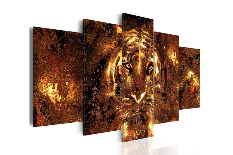 Tavla Golden Tiger 200x100 - Artgeist sp. z o. o. - Inredning - Tavlor & konst - Canvastavlor