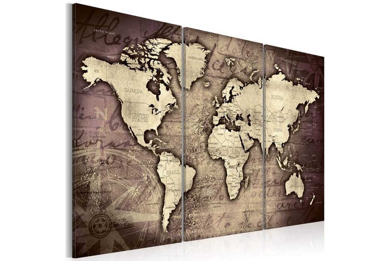 Tavla Golden Travels 90x60 - Artgeist sp. z o. o. - Inredning - Tavlor & konst - Canvastavlor