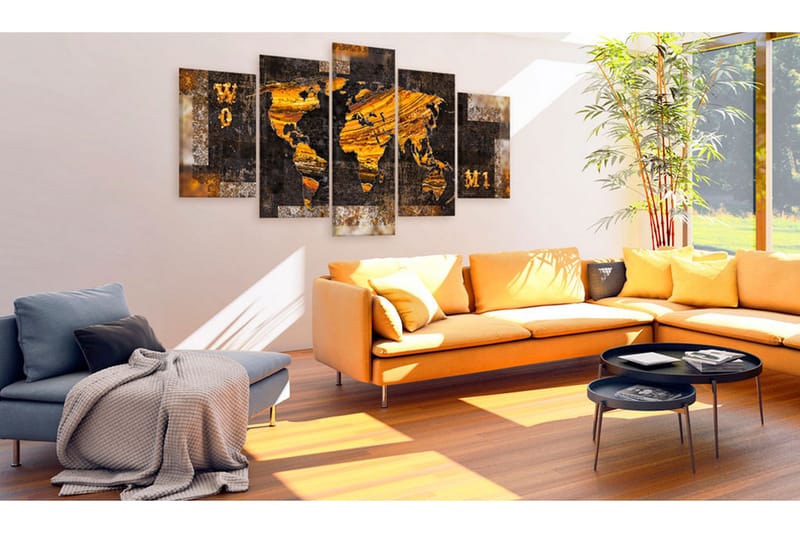 Tavla Golden Paths 100x50 - Artgeist sp. z o. o. - Inredning - Tavlor & konst - Canvastavlor