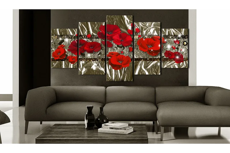 Tavla Golden Poppies 100x50 - Artgeist sp. z o. o. - Inredning - Tavlor & konst - Canvastavlor