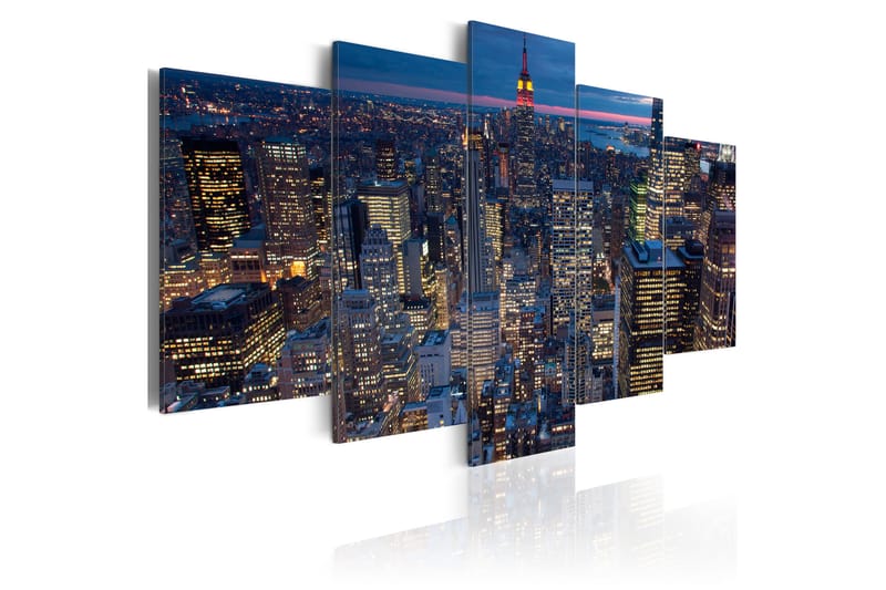 Tavla Good Night New York! 100x50 - Artgeist sp. z o. o. - Inredning - Tavlor & konst - Canvastavlor