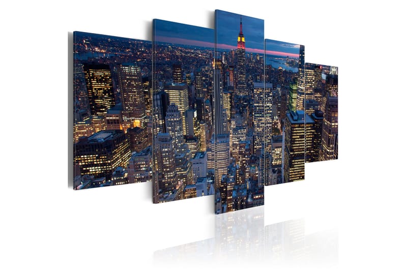 Tavla Good Night New York! 200x100 - Artgeist sp. z o. o. - Inredning - Tavlor & konst - Canvastavlor