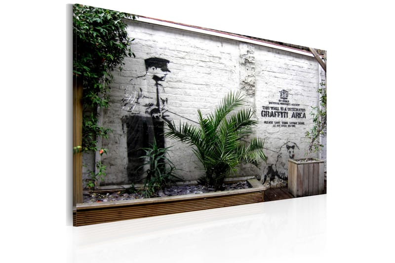 Tavla Graffiti Area Banksy 60x40 - Artgeist sp. z o. o. - Inredning - Tavlor & konst - Canvastavlor