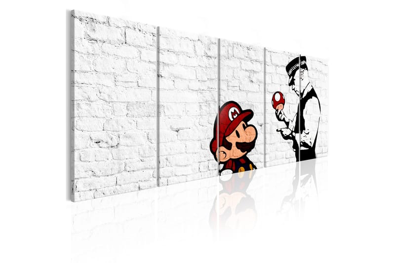 Tavla Graffiti On Brick 200x80 - Artgeist sp. z o. o. - Inredning - Tavlor & konst - Canvastavlor