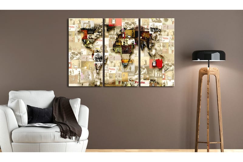 Tavla Graffiti World 120x80 - Artgeist sp. z o. o. - Inredning - Tavlor & konst - Canvastavlor