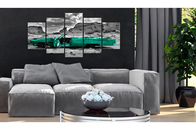 Tavla Green Car 200x100 - Artgeist sp. z o. o. - Inredning - Tavlor & konst - Canvastavlor