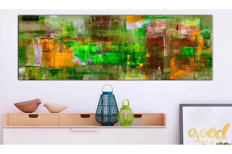 Tavla Green Land 150x50 - Artgeist sp. z o. o. - Inredning - Tavlor & konst - Canvastavlor