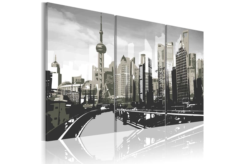 Tavla Grey Shanghai 60x40, Artgeist sp. z o. o.
