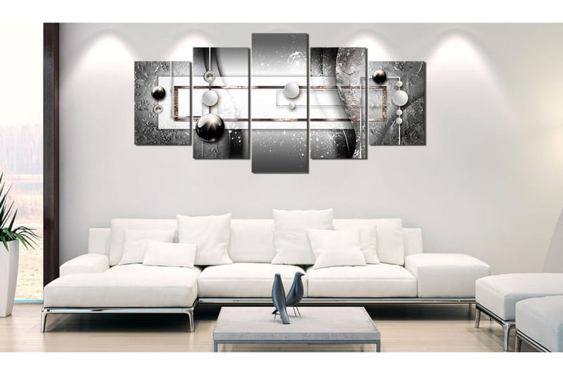 Tavla Grey Symmetry 200x100 - Artgeist sp. z o. o. - Inredning - Tavlor & konst - Canvastavlor