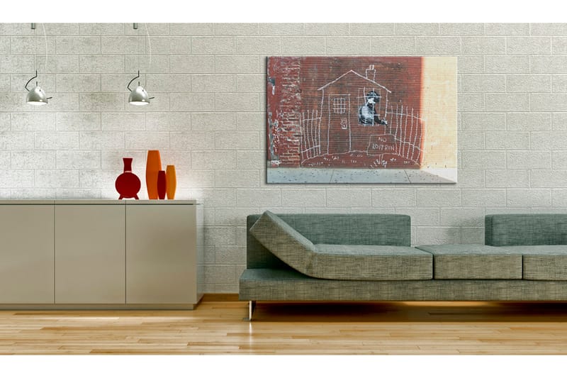 Tavla Grounded Banksy 60x40 - Artgeist sp. z o. o. - Inredning - Tavlor & konst - Canvastavlor