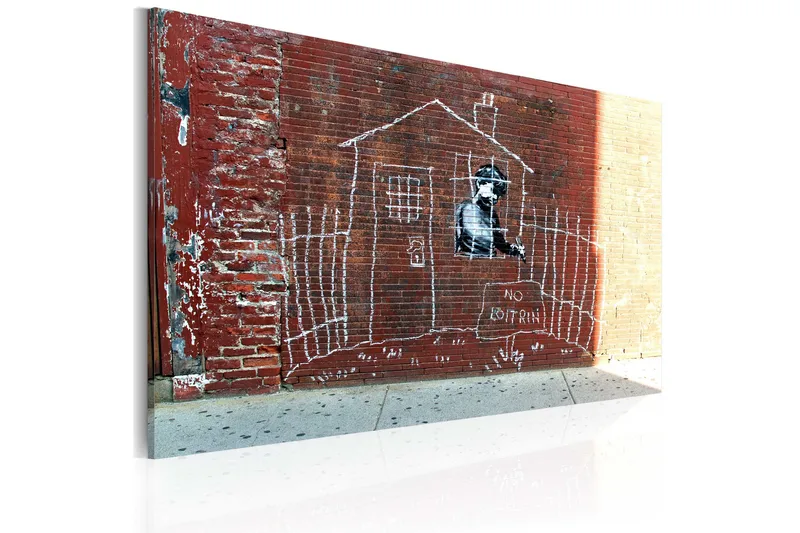 Tavla Grounded Banksy 60x40, Artgeist sp. z o. o.