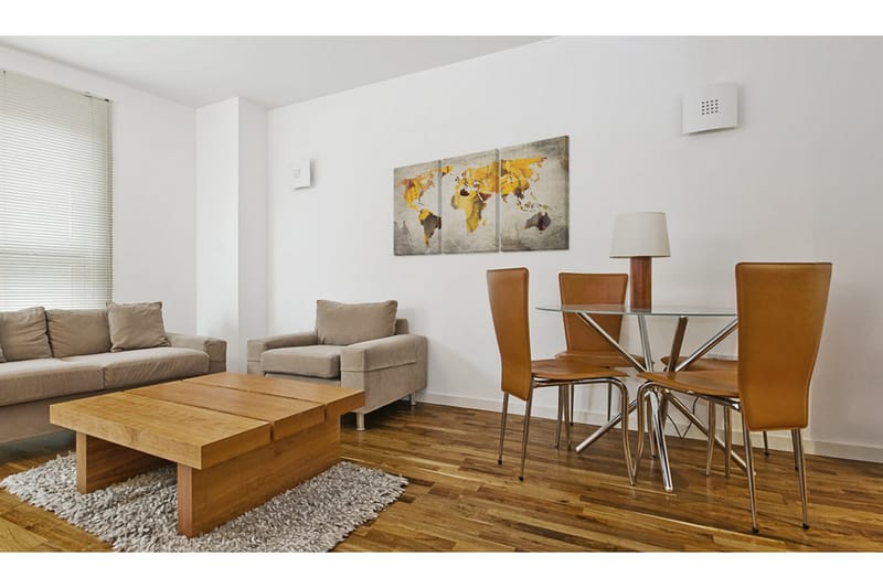 Tavla Gula Kontinenter 120x60 - Artgeist sp. z o. o. - Inredning - Tavlor & konst - Canvastavlor
