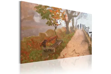 Tavla Höstligt Promenaden 90x60