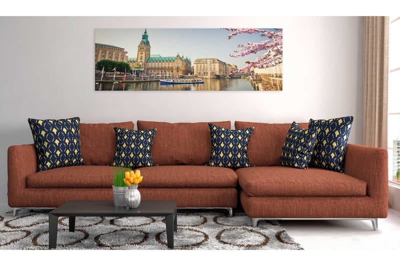 Tavla Hamburg Town Hall 120x40 - Artgeist sp. z o. o. - Inredning - Tavlor & konst - Canvastavlor
