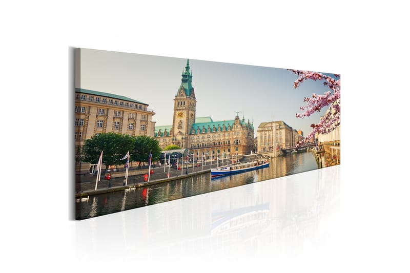 Tavla Hamburg Town Hall 120x40 - Artgeist sp. z o. o. - Inredning - Tavlor & konst - Canvastavlor
