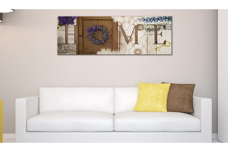 Tavla Heather Wreath 120x40 - Artgeist sp. z o. o. - Inredning - Tavlor & konst - Canvastavlor