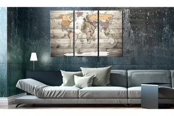Tavla History Of Travel 90x60 - Artgeist sp. z o. o. - Inredning - Tavlor & konst - Canvastavlor