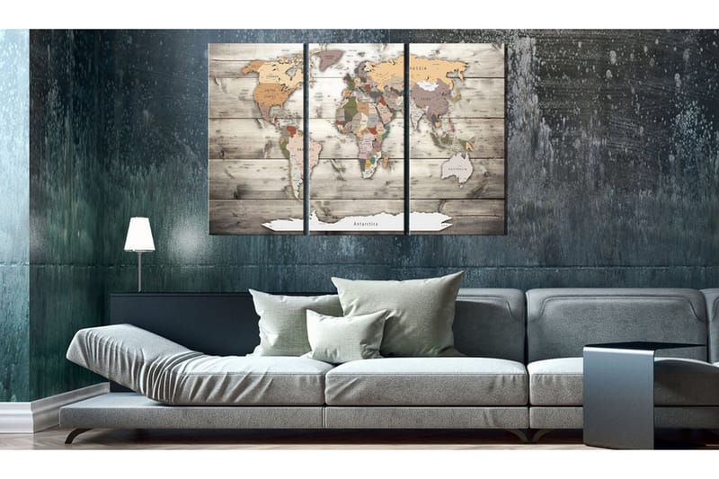 Tavla History Of Travel 90x60 - Artgeist sp. z o. o. - Inredning - Tavlor & konst - Canvastavlor