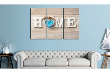 Tavla Home Blue Love 90x60 - Artgeist sp. z o. o. - Inredning - Tavlor & konst - Canvastavlor