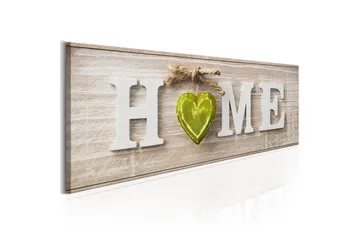 Tavla Home: Green 120x40 - Artgeist sp. z o. o. - Inredning - Tavlor & konst - Canvastavlor