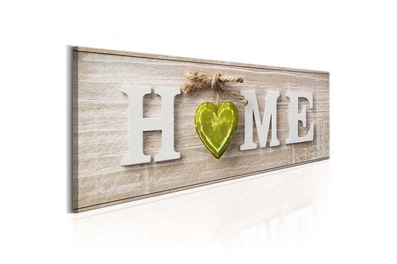 Tavla Home: Green 135x45 - Artgeist sp. z o. o. - Inredning - Tavlor & konst - Canvastavlor