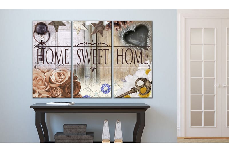 Tavla Home In Vintage Style 120x80 - Artgeist sp. z o. o. - Inredning - Tavlor & konst - Canvastavlor