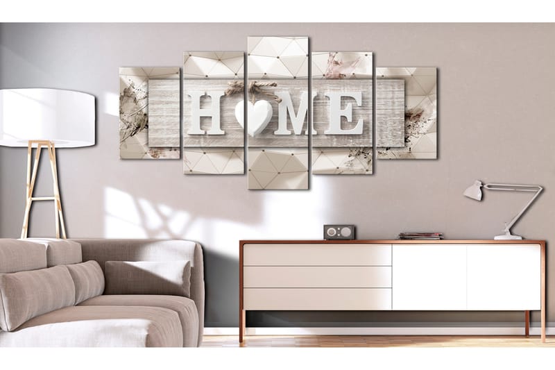 Tavla Home Modern Geometry 200x100 - Artgeist sp. z o. o. - Inredning - Tavlor & konst - Canvastavlor