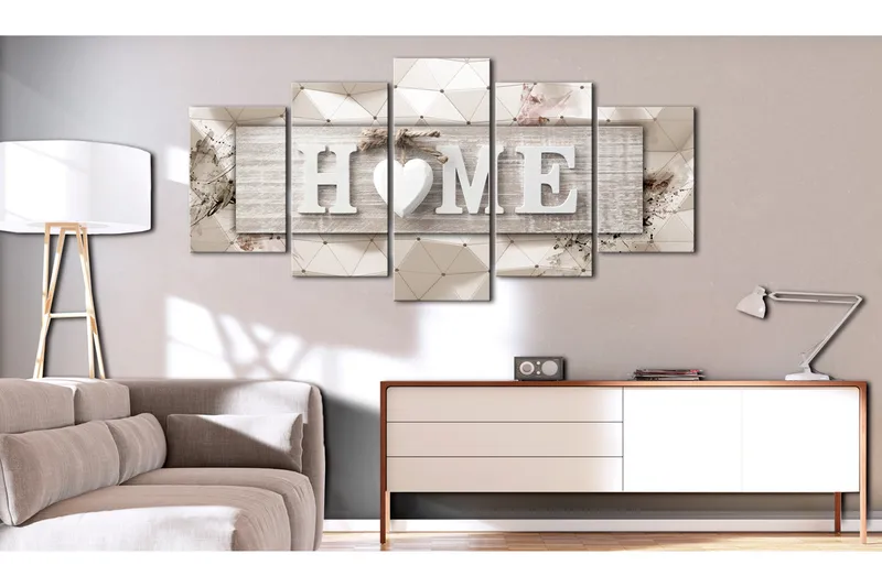 Tavla Home Modern Geometry 200x100 - Artgeist sp. z o. o. - Inredning - Tavlor & konst - Canvastavlor