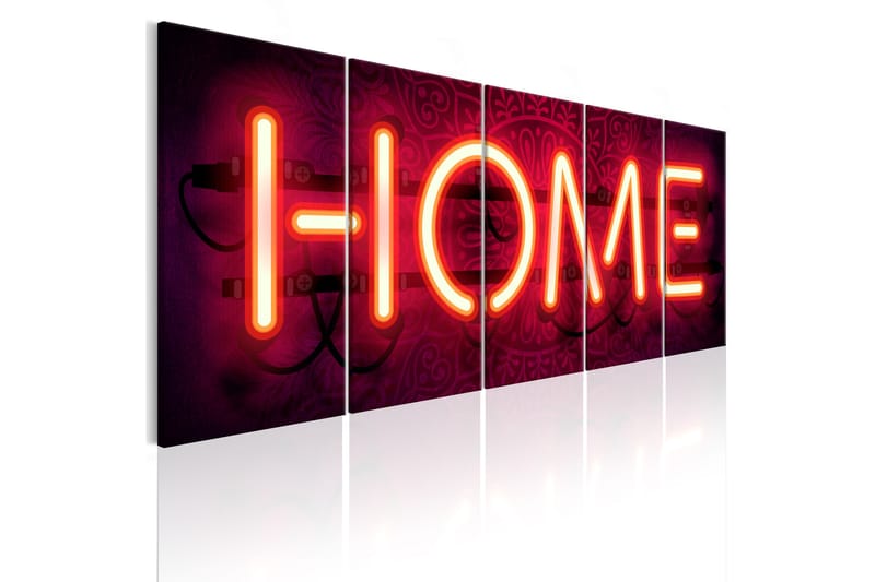 Tavla Home Neon 200x80 - Artgeist sp. z o. o. - Inredning - Tavlor & konst - Canvastavlor