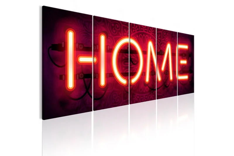 Tavla Home Neon 225x90, Artgeist sp. z o. o.