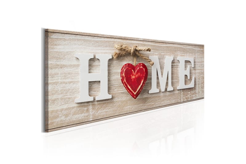 Tavla Home: Red 120x40 - Artgeist sp. z o. o. - Inredning - Tavlor & konst - Canvastavlor