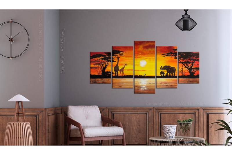 Tavla Hot Safari 100x50 - Artgeist sp. z o. o. - Inredning - Tavlor & konst - Canvastavlor
