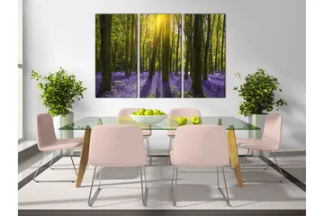 Tavla Hyacinth Field 3 Parts 120x80 - Artgeist sp. z o. o. - Inredning - Tavlor & konst - Canvastavlor