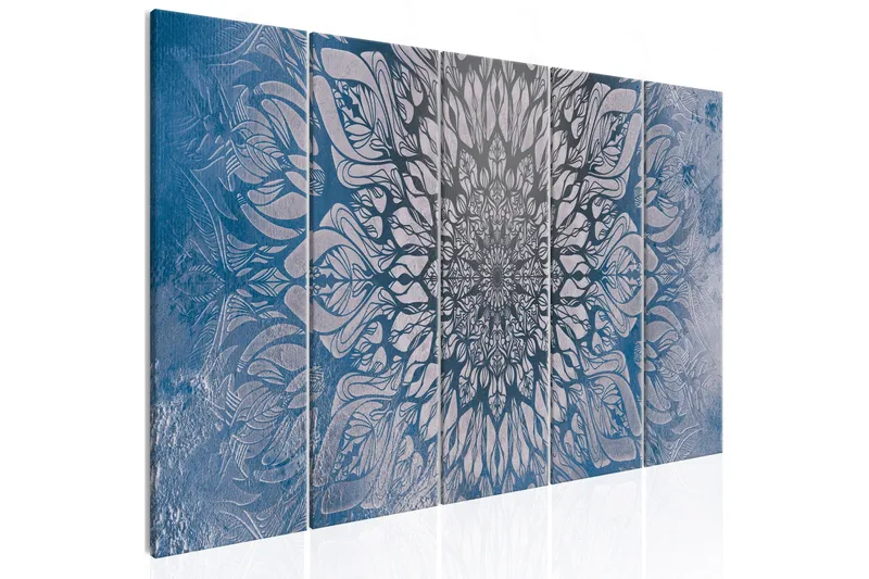 Tavla Hypnosis 5 Parts Blue Narrow 225x90, Artgeist sp. z o. o.