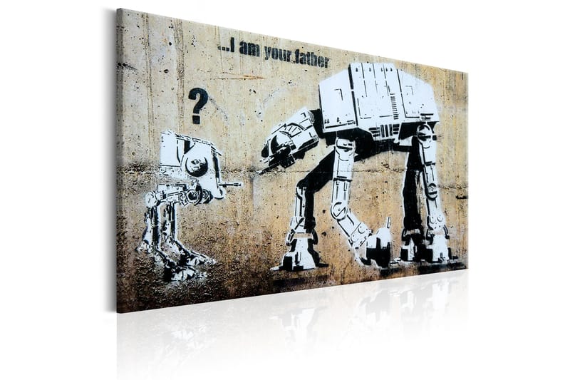 Tavla I Am Your Father by Banksy 60x40 - Artgeist sp. z o. o. - Inredning - Tavlor & konst - Canvastavlor