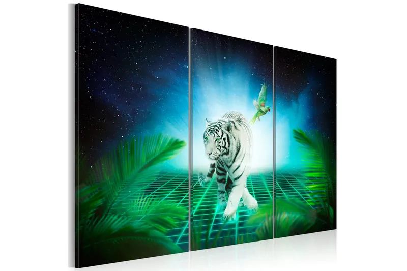 Tavla Ice tiger 90x60, Artgeist sp. z o. o.