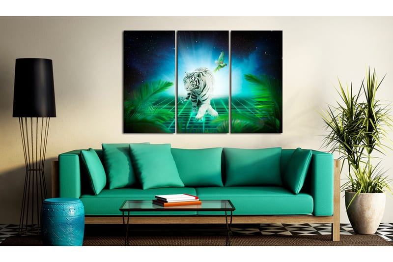 Tavla Ice tiger 90x60 - Artgeist sp. z o. o. - Inredning - Tavlor & konst - Canvastavlor