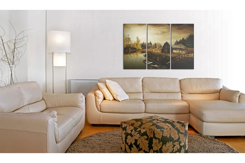 Tavla Idyllic Village Triptych 120x80 - Artgeist sp. z o. o. - Inredning - Tavlor & konst - Canvastavlor