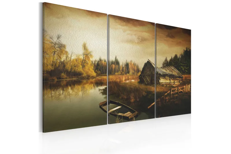 Tavla Idyllic Village Triptych 120x80, Artgeist sp. z o. o.