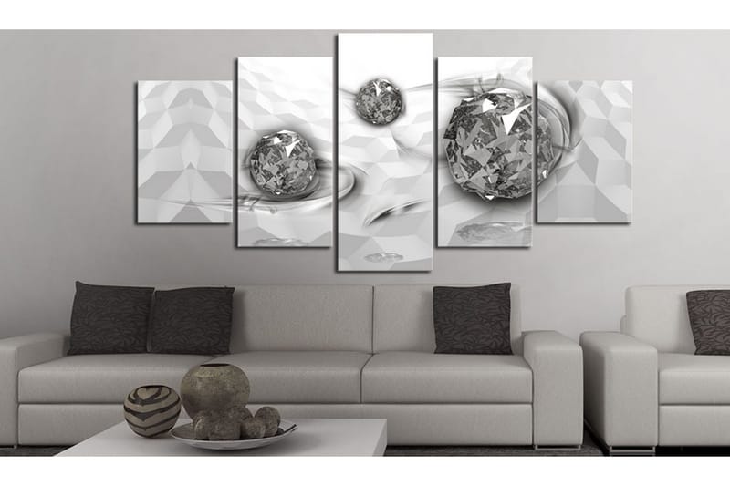 Tavla Immersed Silver 200x100 - Artgeist sp. z o. o. - Inredning - Tavlor & konst - Canvastavlor