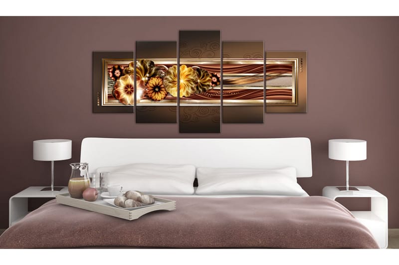 Tavla In Golden Waves 200x100 - Artgeist sp. z o. o. - Inredning - Tavlor & konst - Canvastavlor