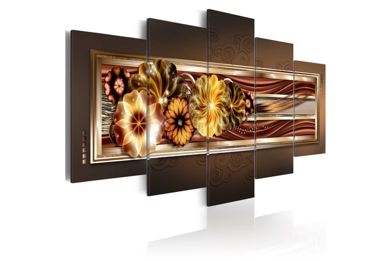 Tavla In Golden Waves 200x100, Artgeist sp. z o. o.
