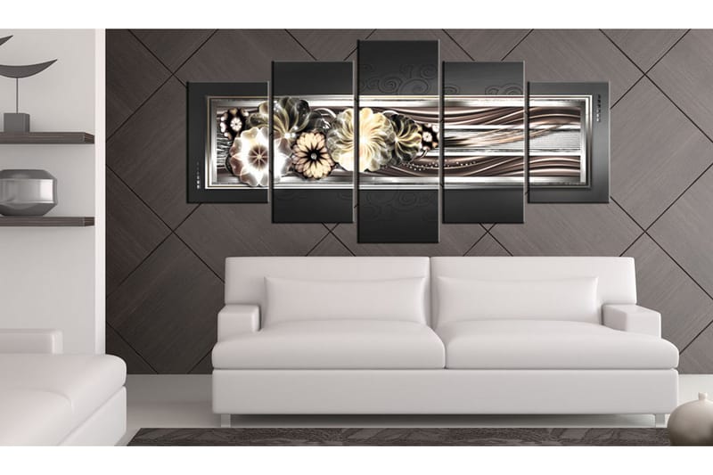 Tavla In Platinum Waves 100x50 - Artgeist sp. z o. o. - Inredning - Tavlor & konst - Canvastavlor
