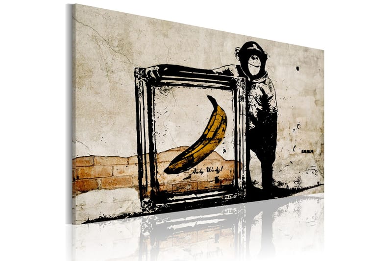 Tavla Inspired By Banksy Sepia 60x40, Artgeist sp. z o. o.